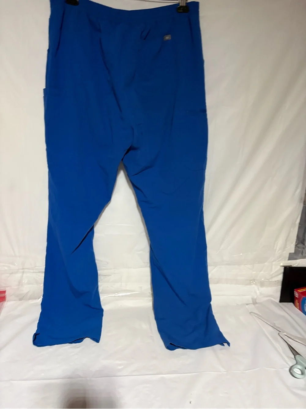 Figs Men's Royal Blue Drawstring Cargo Joggers